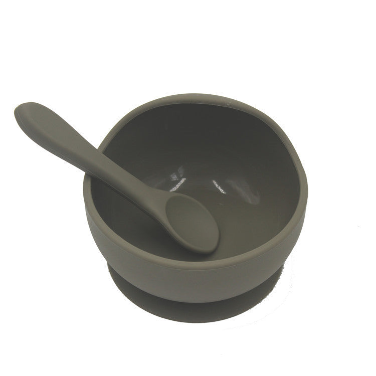 Silicone Tableware for Babies- Bowl & Matching Spoon & Bib