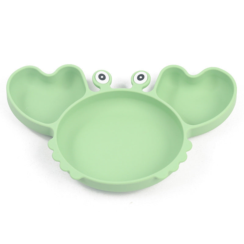Silicone Split Cutlery Crab Plate For Infants - Non-Slip Feeding Essentials