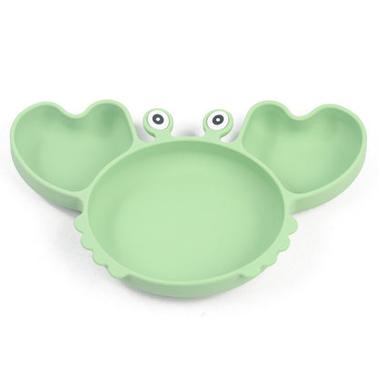 Silicone Split Cutlery Crab Plate For Infants - Non-Slip Feeding Essentials