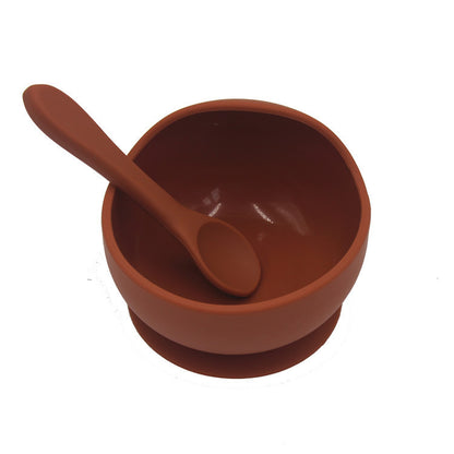 Silicone Tableware for Babies- Bowl & Matching Spoon & Bib