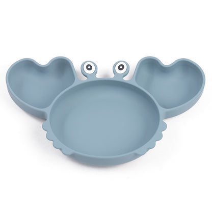 Silicone Split Cutlery Crab Plate For Infants - Non-Slip Feeding Essentials