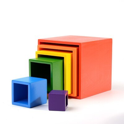 Arched solid wood toys - Montessori Building Blocks