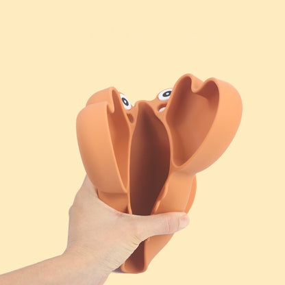 Silicone Split Cutlery Crab Plate For Infants - Non-Slip Feeding Essentials