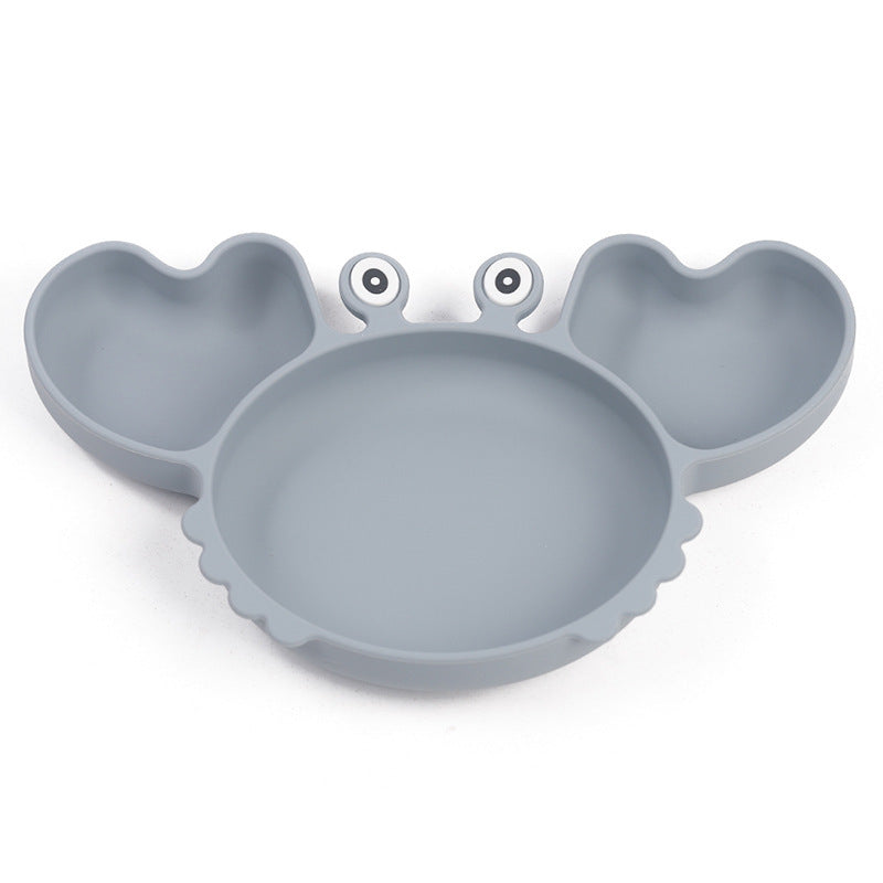 Silicone Split Cutlery Crab Plate For Infants - Non-Slip Feeding Essentials