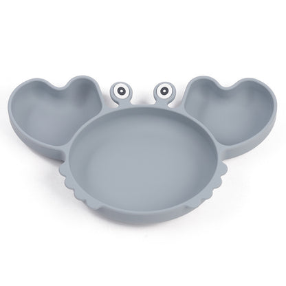 Silicone Split Cutlery Crab Plate For Infants - Non-Slip Feeding Essentials