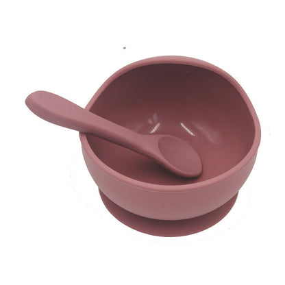 Silicone Tableware for Babies- Bowl & Matching Spoon & Bib