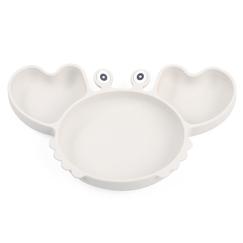 Silicone Split Cutlery Crab Plate For Infants - Non-Slip Feeding Essentials