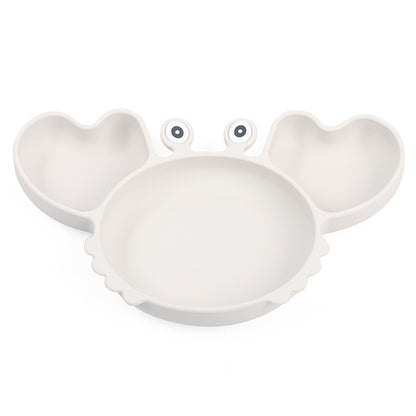 Silicone Split Cutlery Crab Plate For Infants - Non-Slip Feeding Essentials