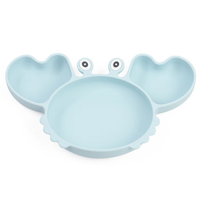Silicone Split Cutlery Crab Plate For Infants - Non-Slip Feeding Essentials